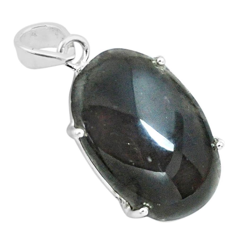 18.42cts natural brown agni manitite 925 sterling silver pendant jewelry p68629