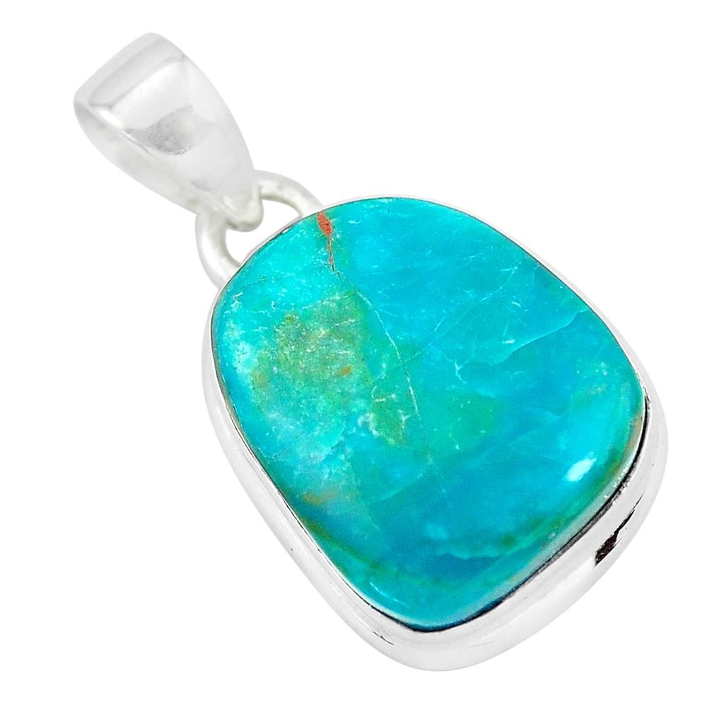 13.70cts natural green opaline 925 sterling silver pendant jewelry p57879