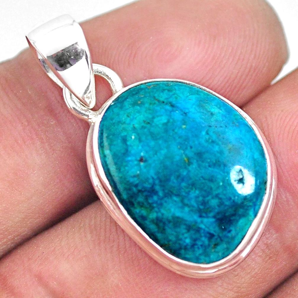 9.72cts natural green opaline 925 sterling silver pendant jewelry p57971