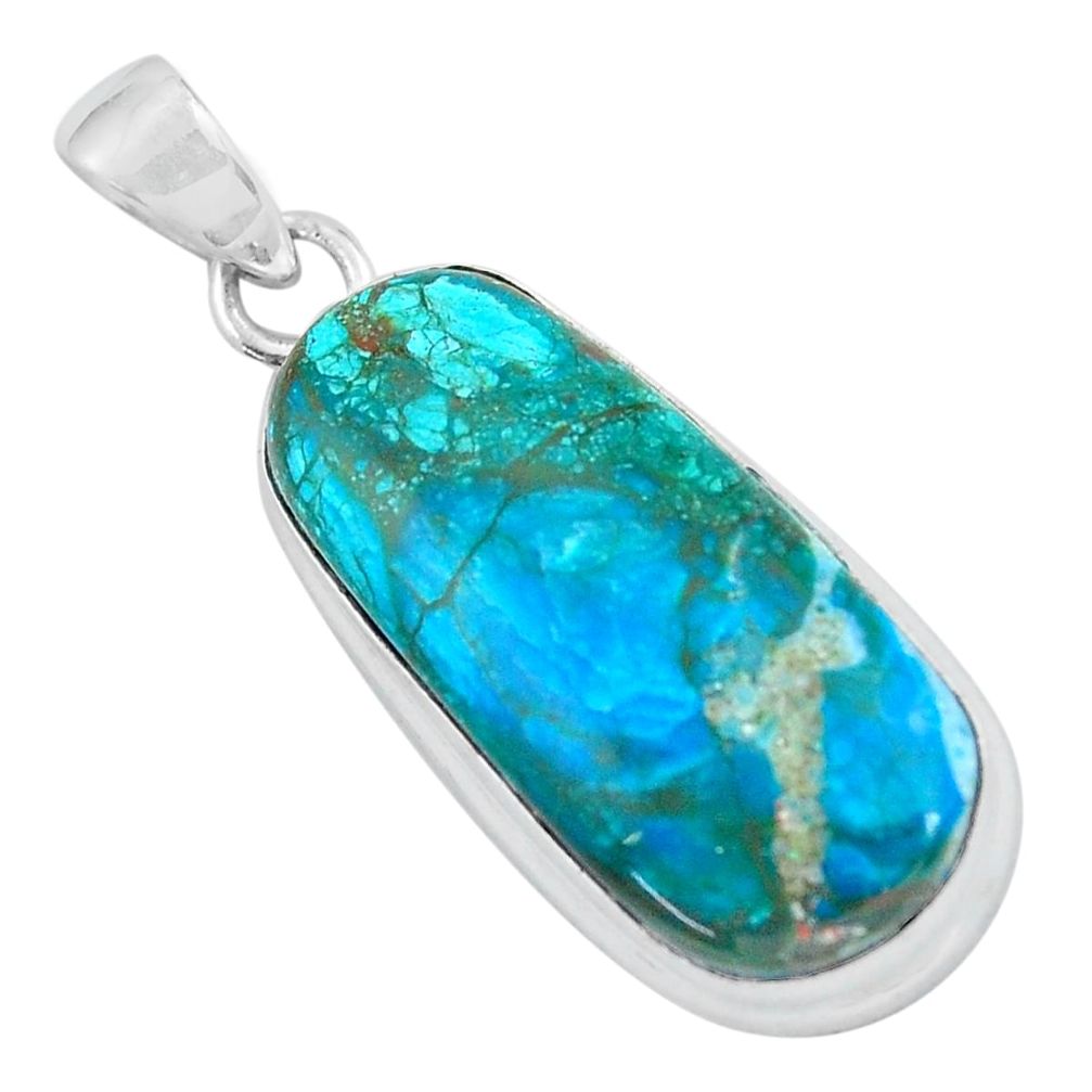 17.22cts natural green opaline 925 sterling silver pendant jewelry p59860