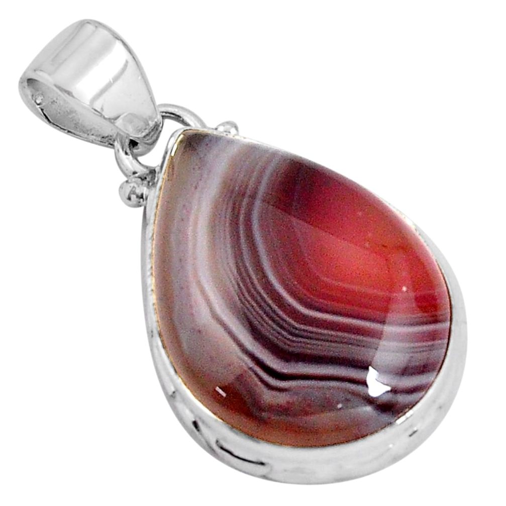 15.65cts natural honey botswana agate 925 sterling silver pendant jewelry p90455