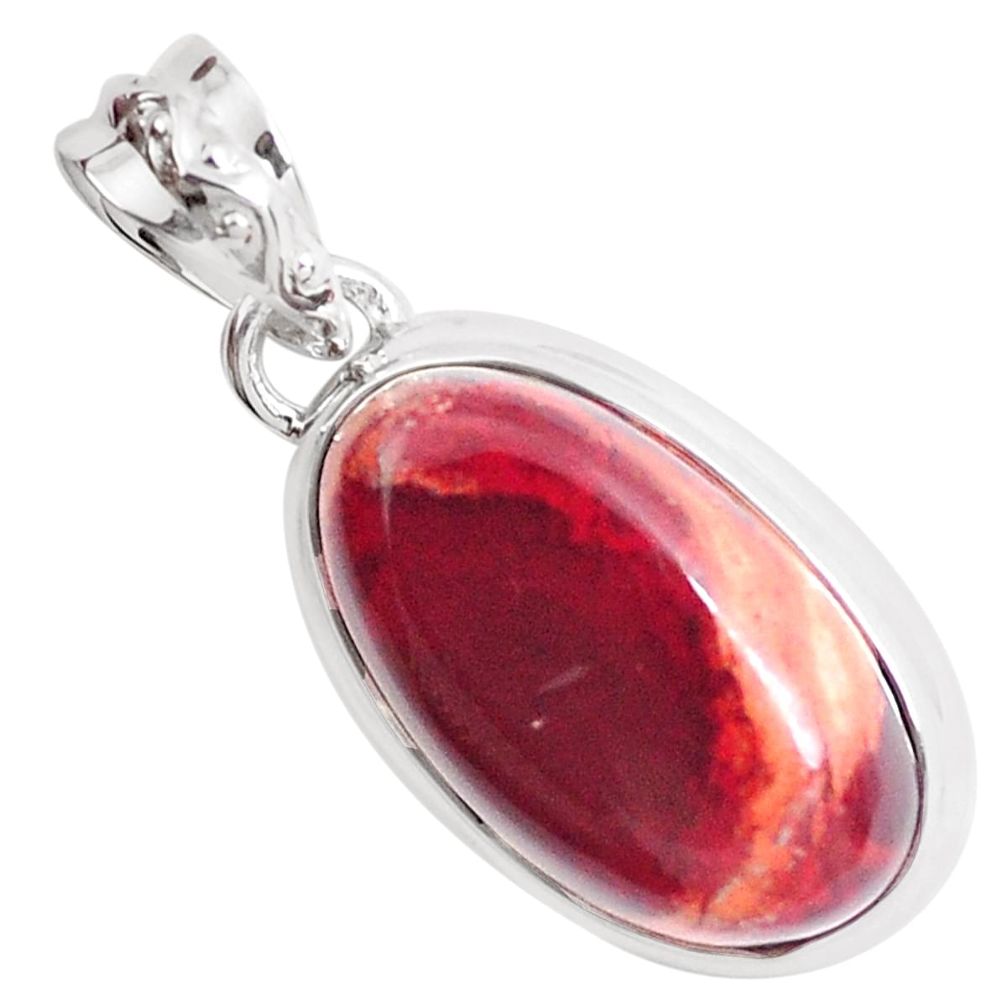 15.08cts natural multicolor mexican fire opal 925 sterling silver pendant p46800