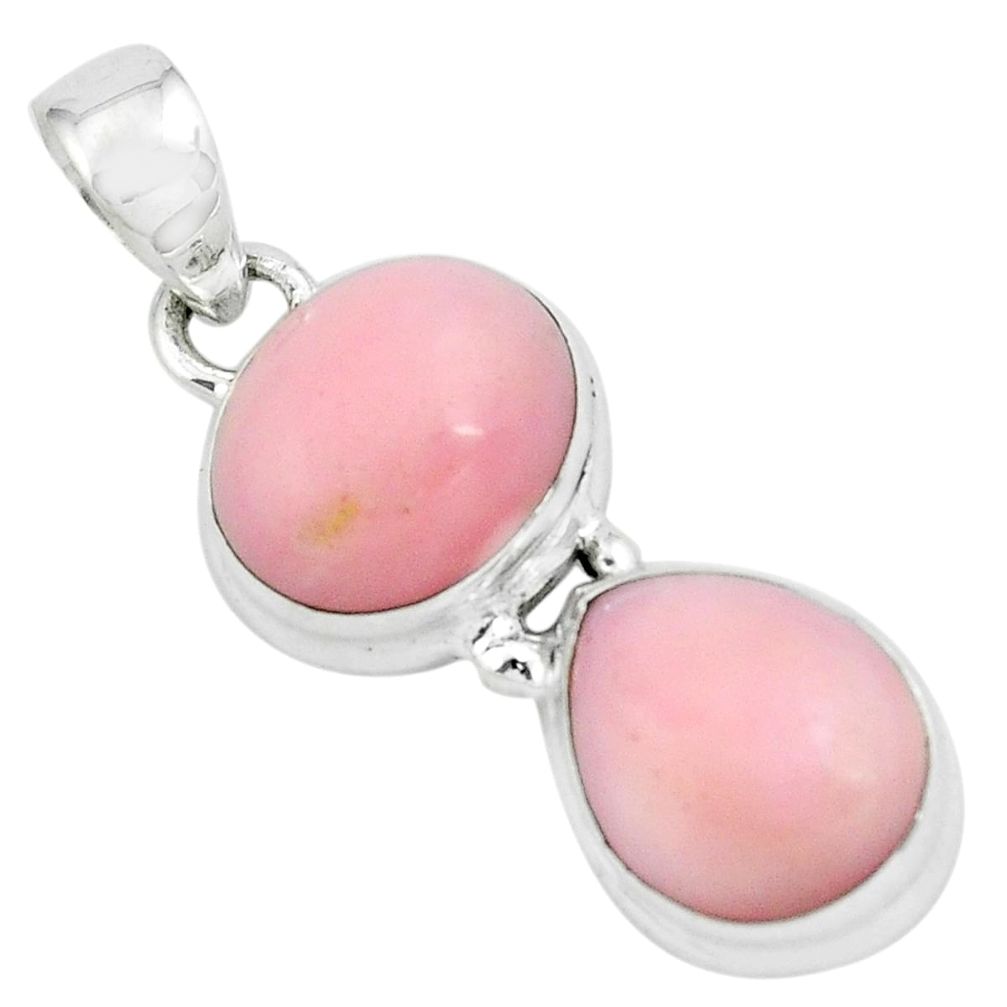 7.33cts natural pink opal 925 sterling silver pendant jewelry p67414