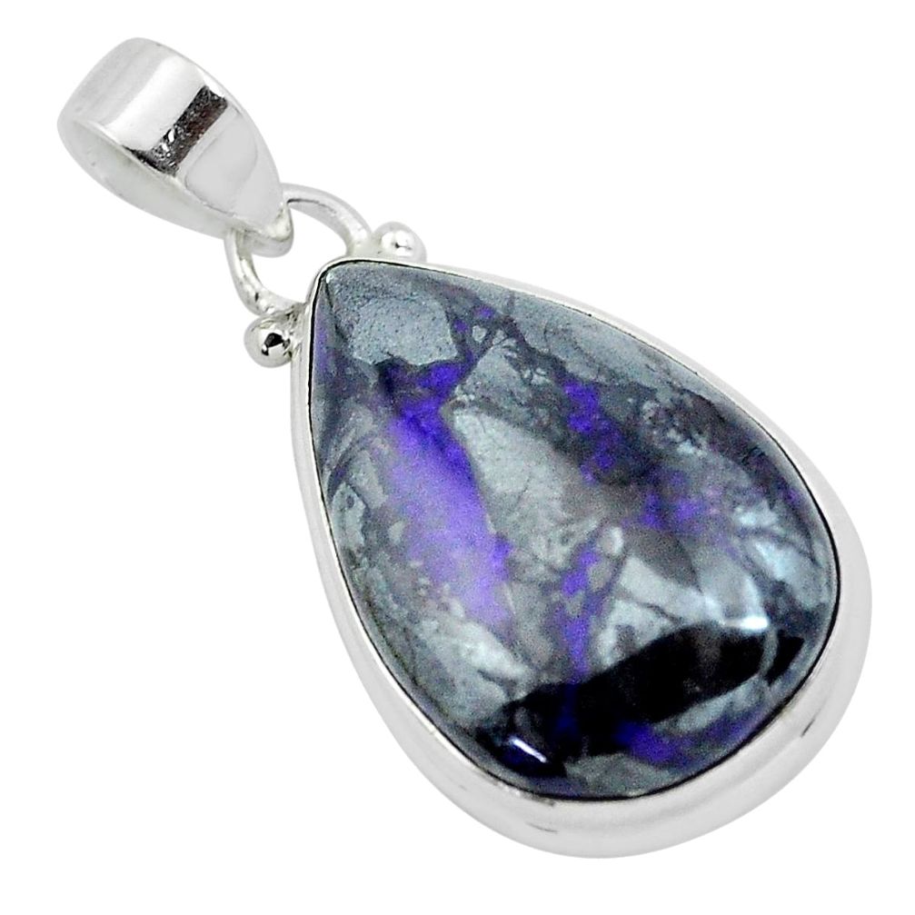 19.23cts natural purple sugilite 925 sterling silver pendant jewelry p53453