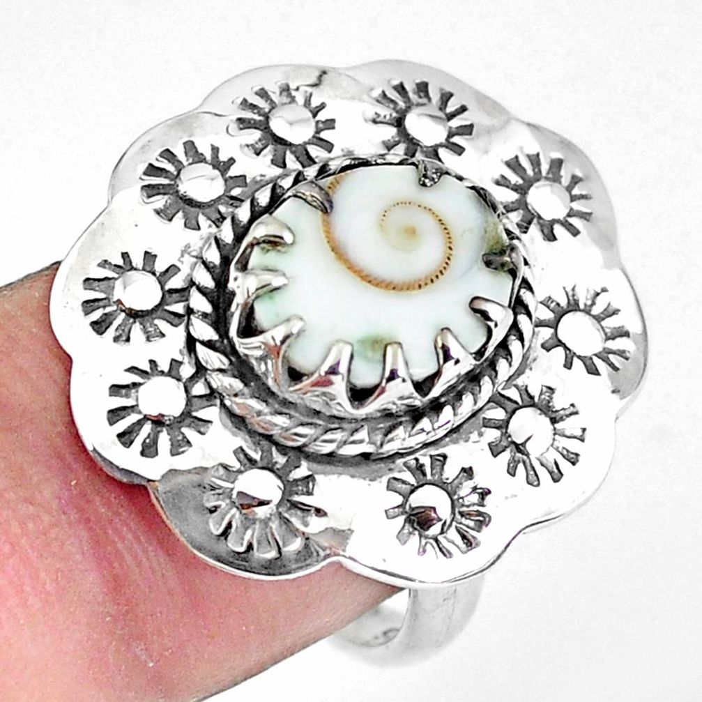 925 silver 4.38cts natural white shiva eye solitaire ring jewelry size 7 p60340