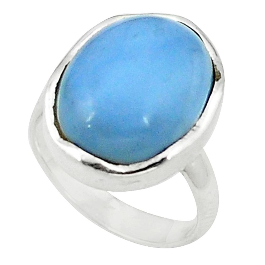 Natural blue owyhee opal 925 sterling silver ring jewelry size 6.5 d1657