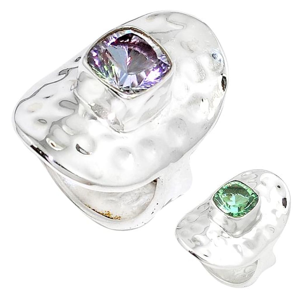 Purple alexandrite (lab) 925 sterling silver ring jewelry size 6.5 k65735