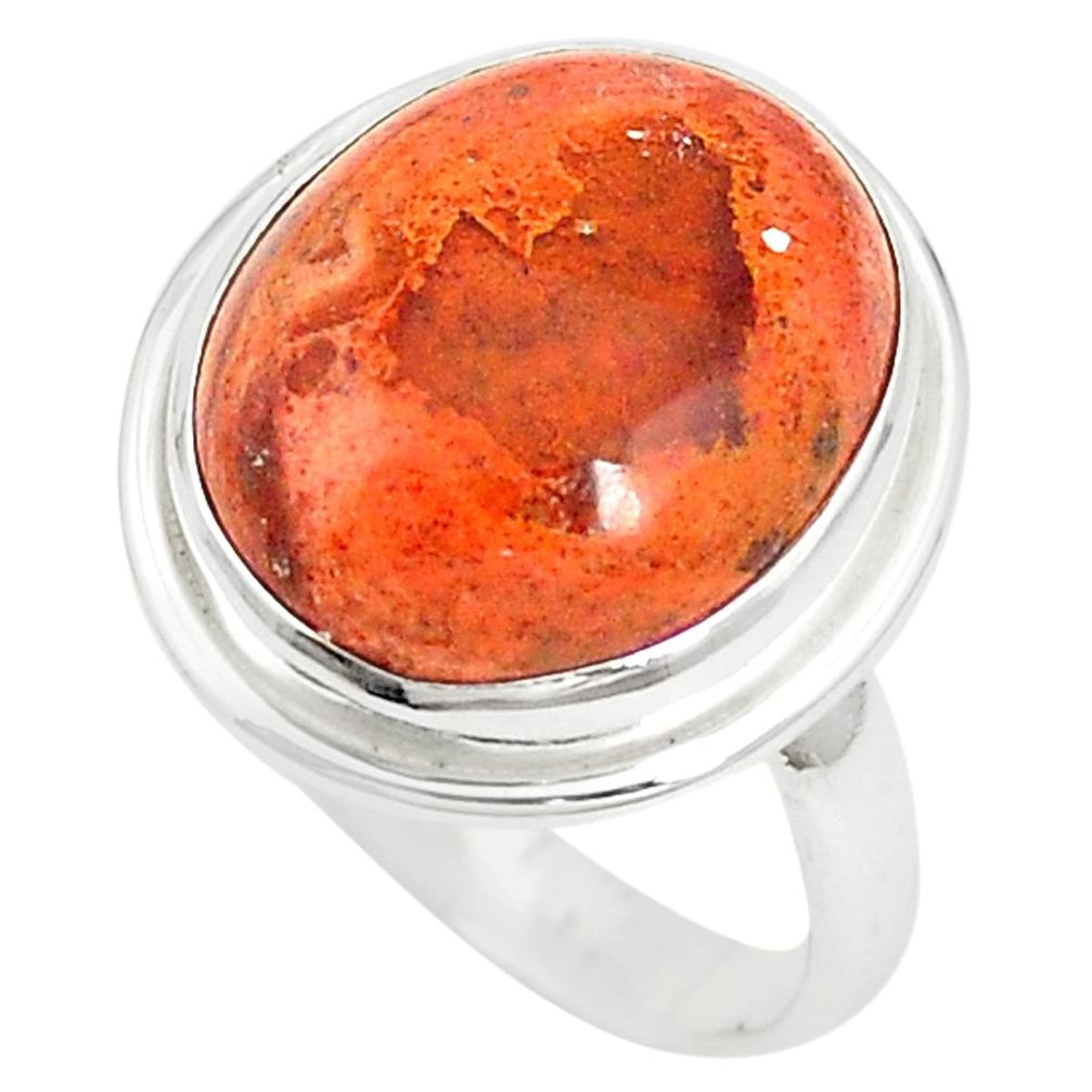 Natural multi color mexican fire opal 925 silver ring jewelry size 8 m36126