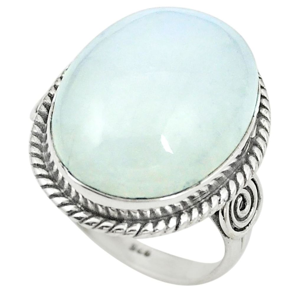 925 sterling silver natural rainbow moonstone ring jewelry size 8 m38170