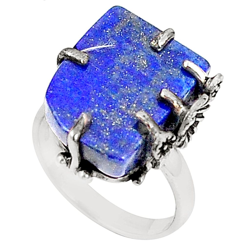 925 sterling silver natural blue lapis lazuli ring jewelry size 7 m38360
