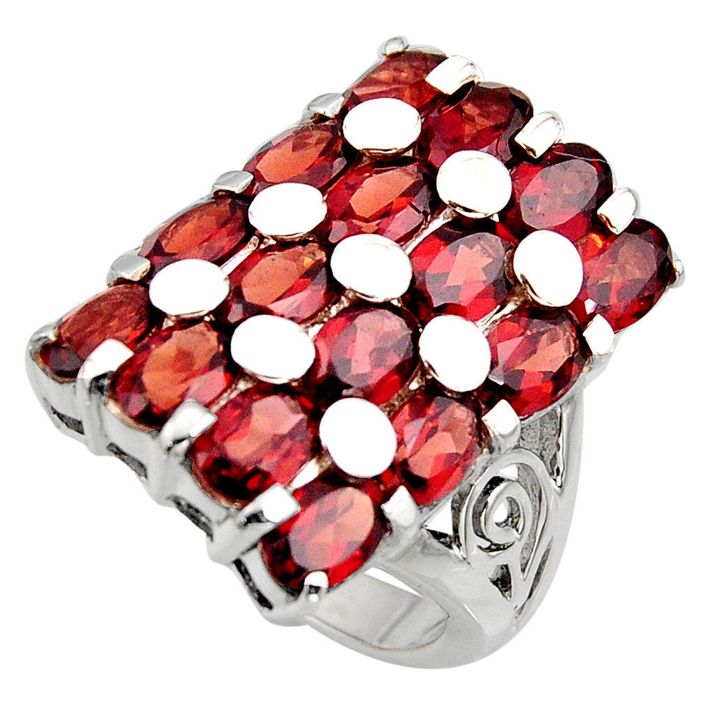 18.05cts natural red garnet 925 sterling silver ring jewelry size 9 r7812
