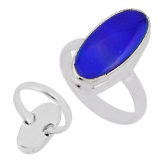 925 silver 4.03cts back closed fine volcano aurora opal ring size 6.5 n33900