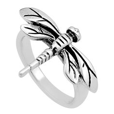 925 silver 4.03gms indonesian bali style solid dragonfly ring size 5.5 n50259