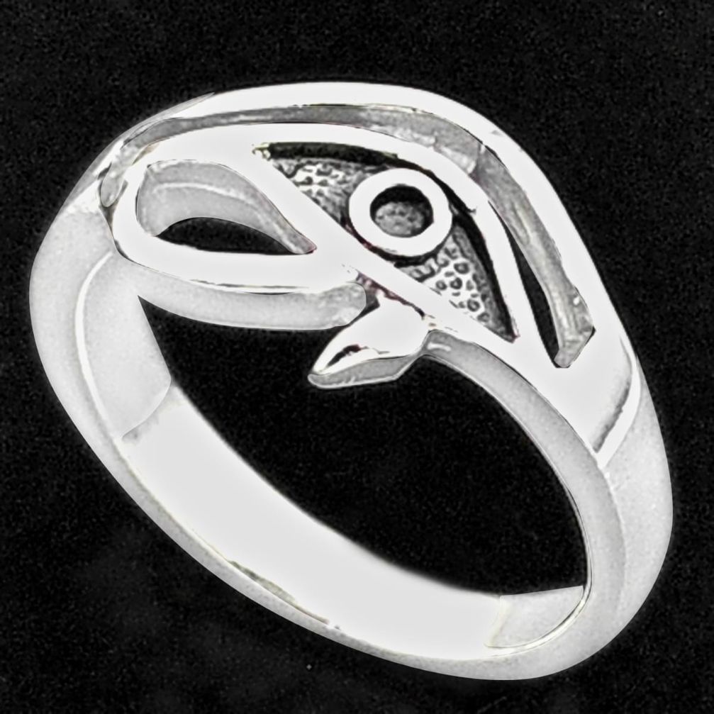 925 silver 4.02gms indonesian bali style solid horse eye ring size 7.5 t6280