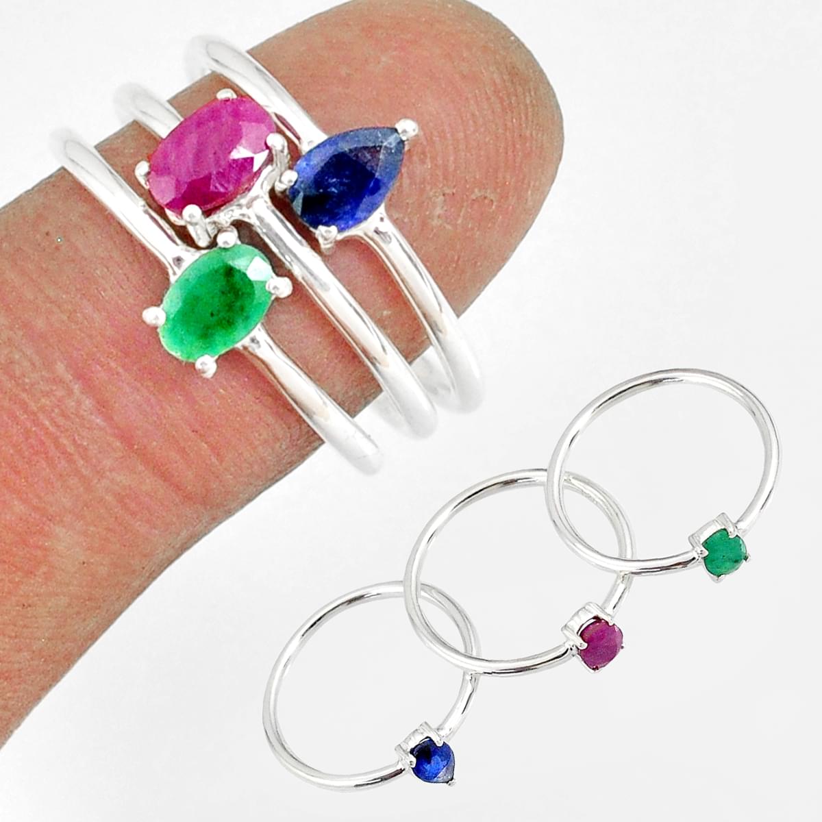 Details about   925 sterling silver Real Stone RUBY SAPPHIRE EMERALD & Marcasite BRACELET WOMEN
