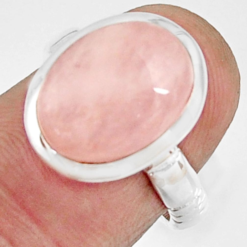 925 silver 5.79cts natural orange morganite solitaire ring jewelry size 6 r22533