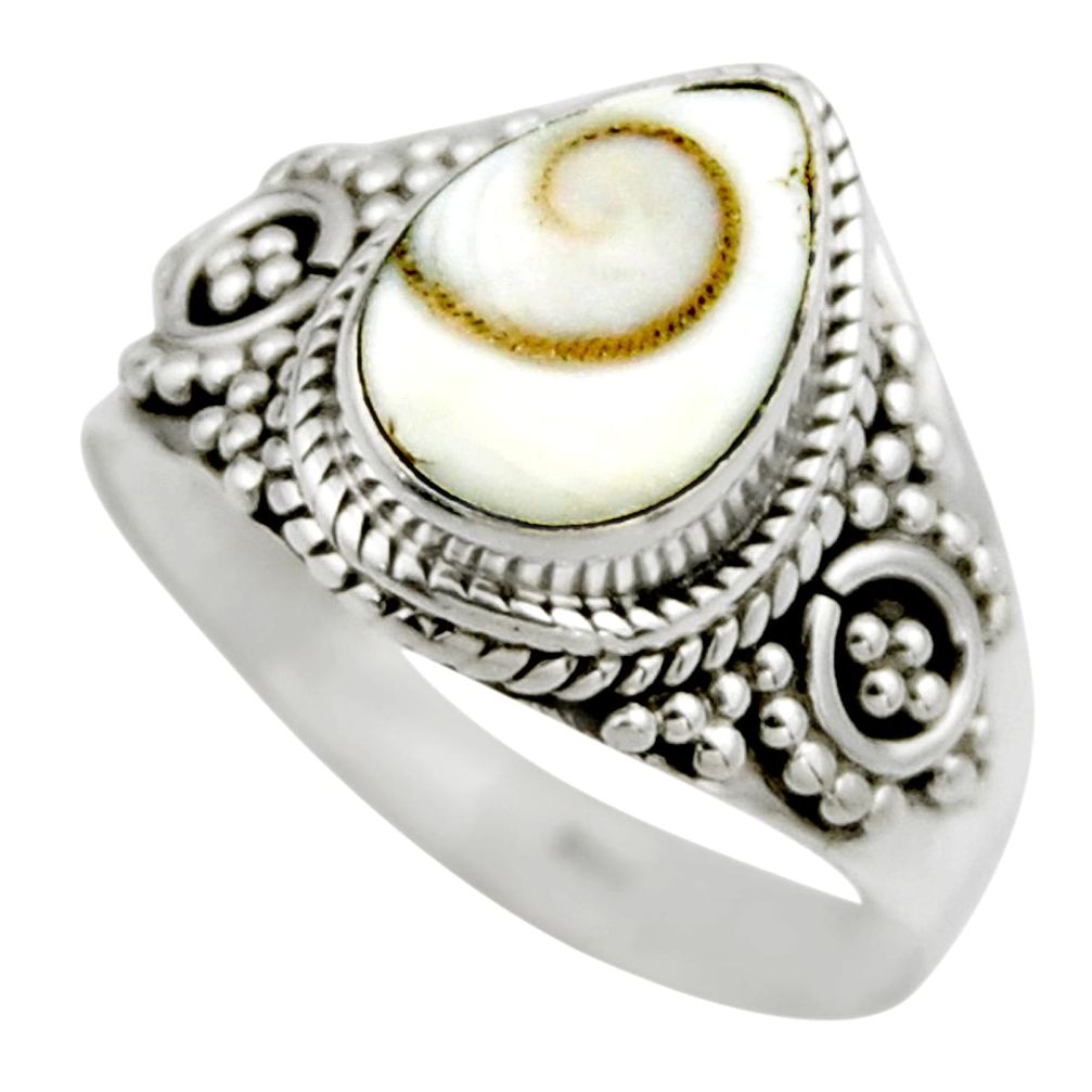 925 silver 2.28cts natural white shiva eye solitaire ring jewelry size 7 r52499