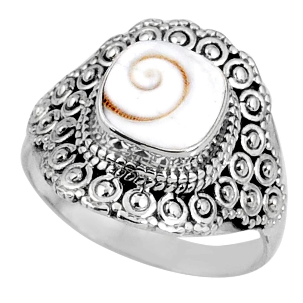 925 silver 3.41cts natural white shiva eye solitaire ring jewelry size 8 r61052