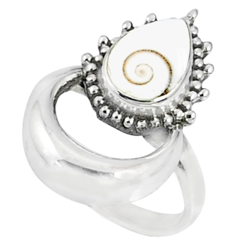 925 silver 2.97cts natural white shiva eye solitaire ring jewelry size 8 r67297