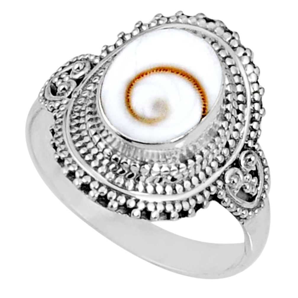 925 silver 4.51cts natural white shiva eye solitaire ring jewelry size 9 r61090