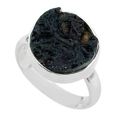 925 silver 7.64cts raise your vibration tektite ring jewelry size 7 t14343