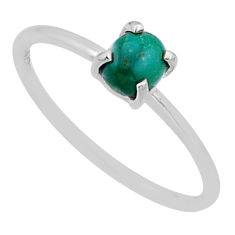 925 silver 1.07cts solitaire green malachite (pilot's stone) ring size 9 n53108