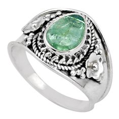 925 silver 2.90cts solitaire natural green tourmaline ring size 7.5 t90240