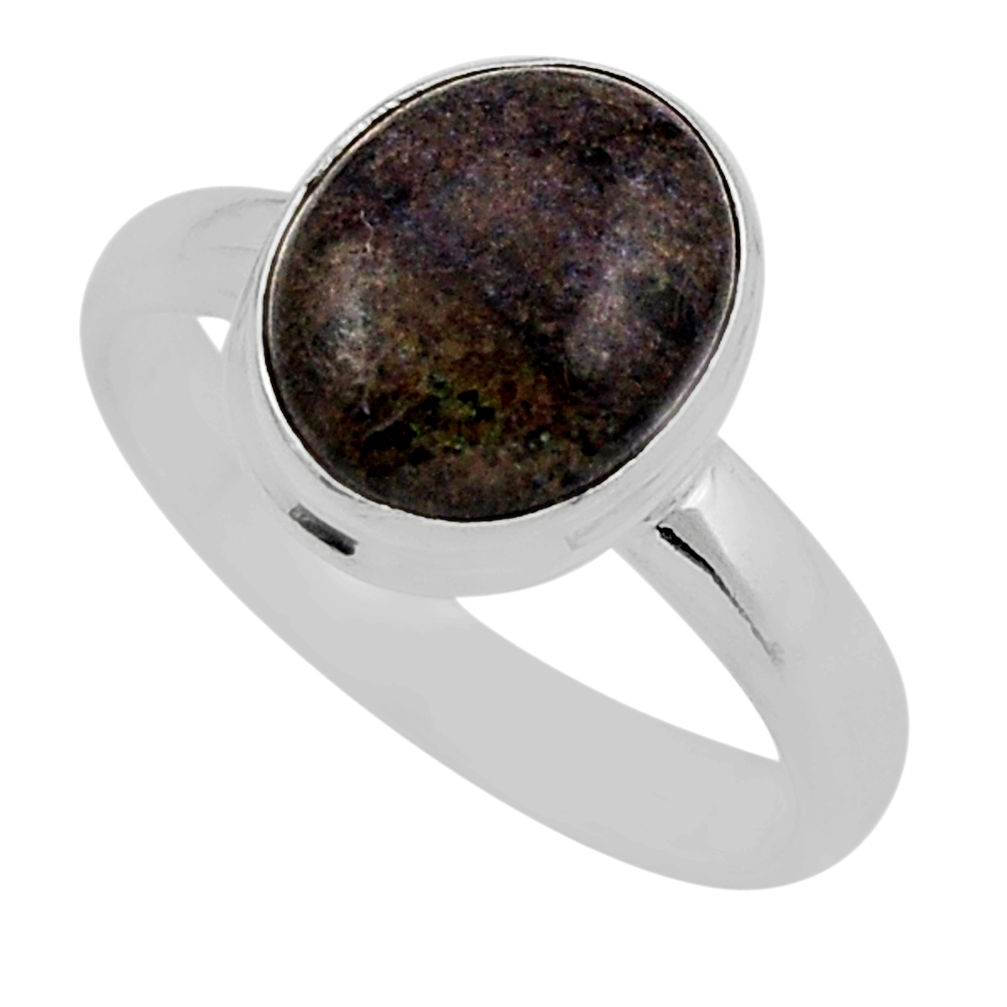 925 silver 4.72cts solitaire natural honduran matrix opal ring size 8 y90379