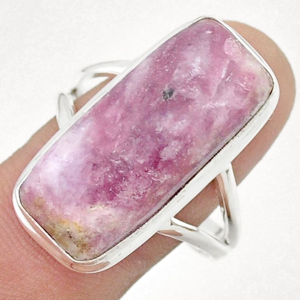 925 silver 19.76cts solitaire natural tourmaline in quartz ring size 11.5 u50283