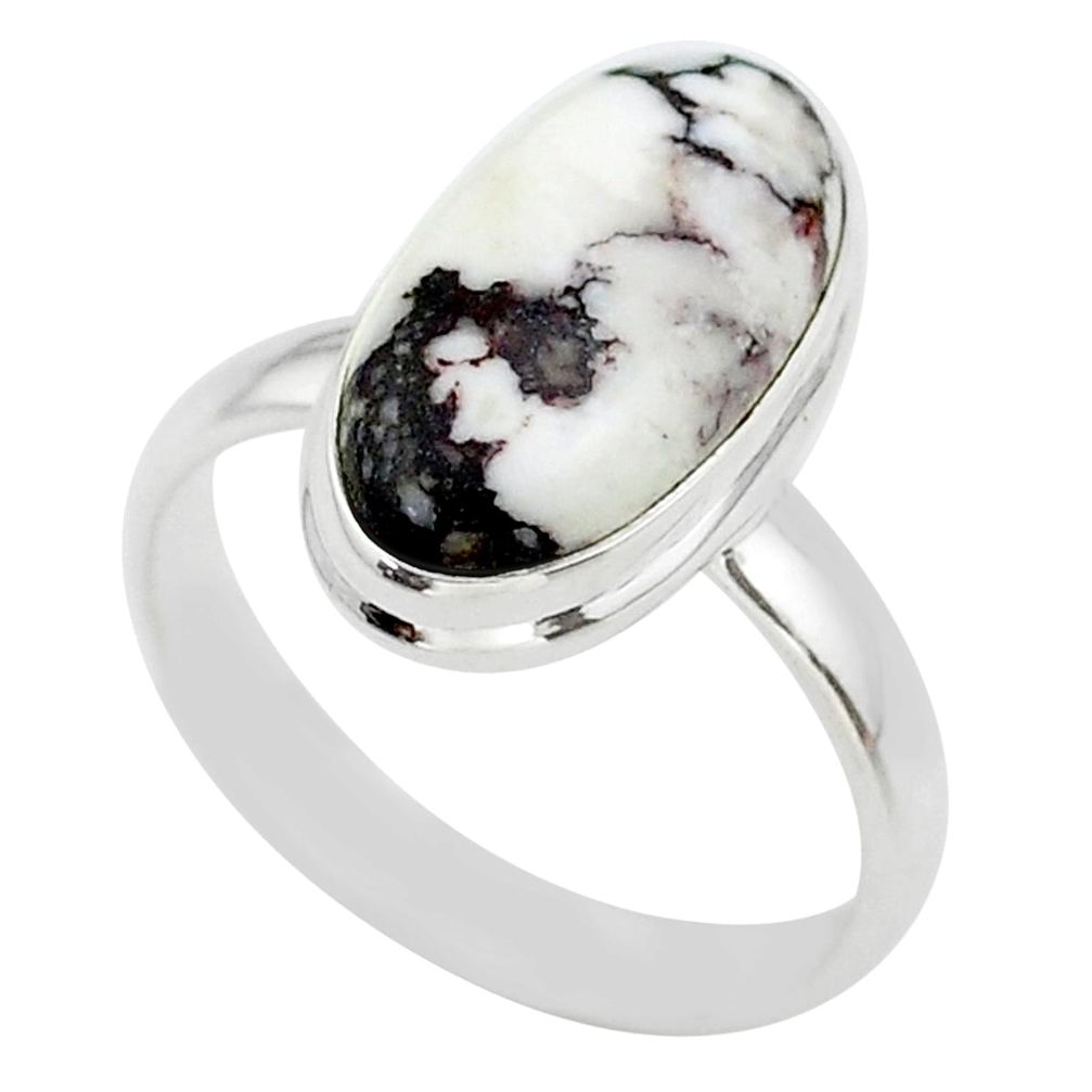 925 silver 9.57cts solitaire natural wild horse magnesite ring size 10 t38994