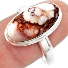 925 silver 7.37cts solitaire natural wild horse magnesite ring size 10 t61675