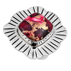 925 sterling silver 11.68cts dahlia rose solitaire ring jewelry size 6.5 n34068