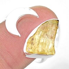 925 sterling silver 6.60cts moon scapolite fancy adjustable ring size 9.5 u42093