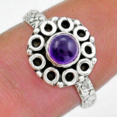 Clearance Sale- 925 sterling silver 0.72cts natural purple amethyst ring jewelry size 7 y18318