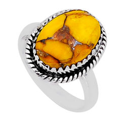 925 sterling silver 6.10cts solitaire honey dahlia ring jewelry size 7.5 n54352