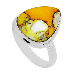 925 sterling silver 10.85cts solitaire honey dahlia ring jewelry size 9.5 n54357