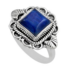 925 sterling silver 3.06cts solitaire natural blue kyanite ring size 7 y82291