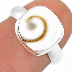 925 sterling silver 5.50cts solitaire natural white shiva eye ring size 6 u72865