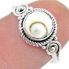 925 sterling silver 2.47cts solitaire natural white shiva eye ring size 7 u51647