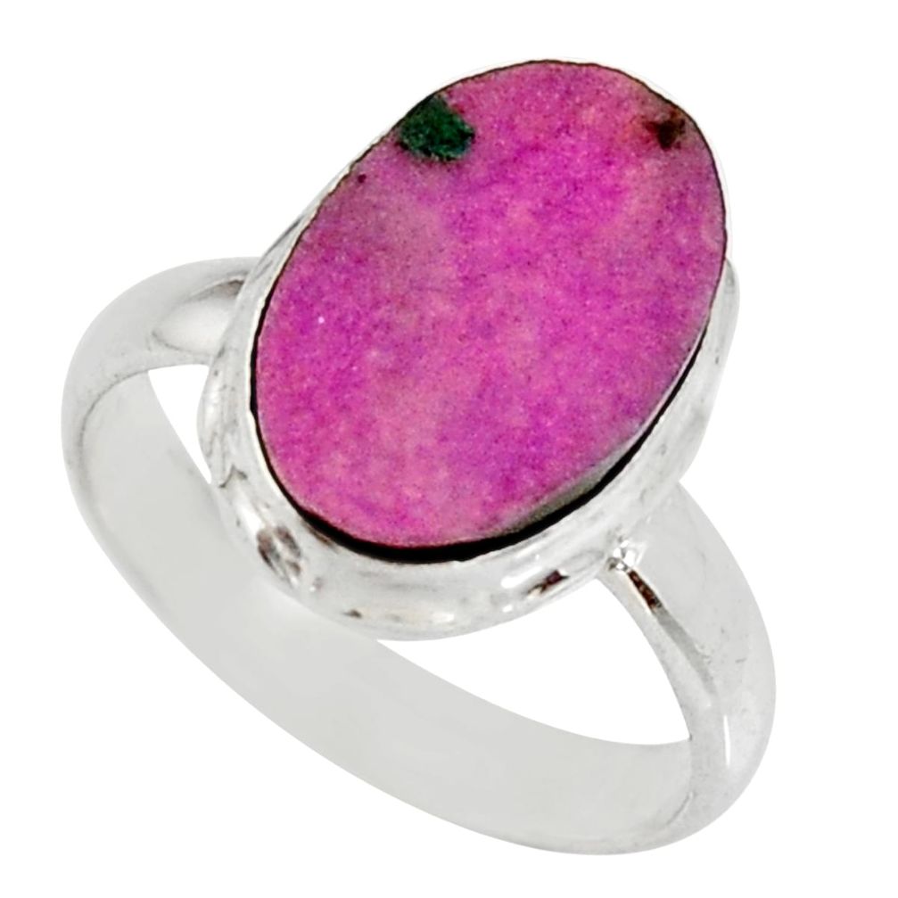 6.02cts natural pink cobalt druzy 925 sterling silver ring jewelry size 8 d36173