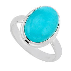 6.45cts aventurine 925 sterling silver ring jewelry size 8 y67554