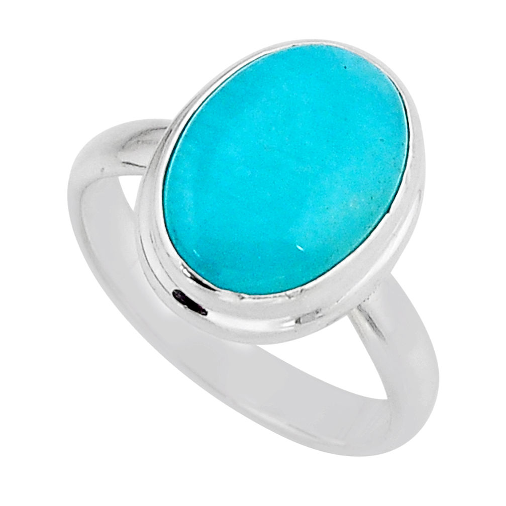 6.54cts aventurine 925 sterling silver ring jewelry size 7.5 y67557