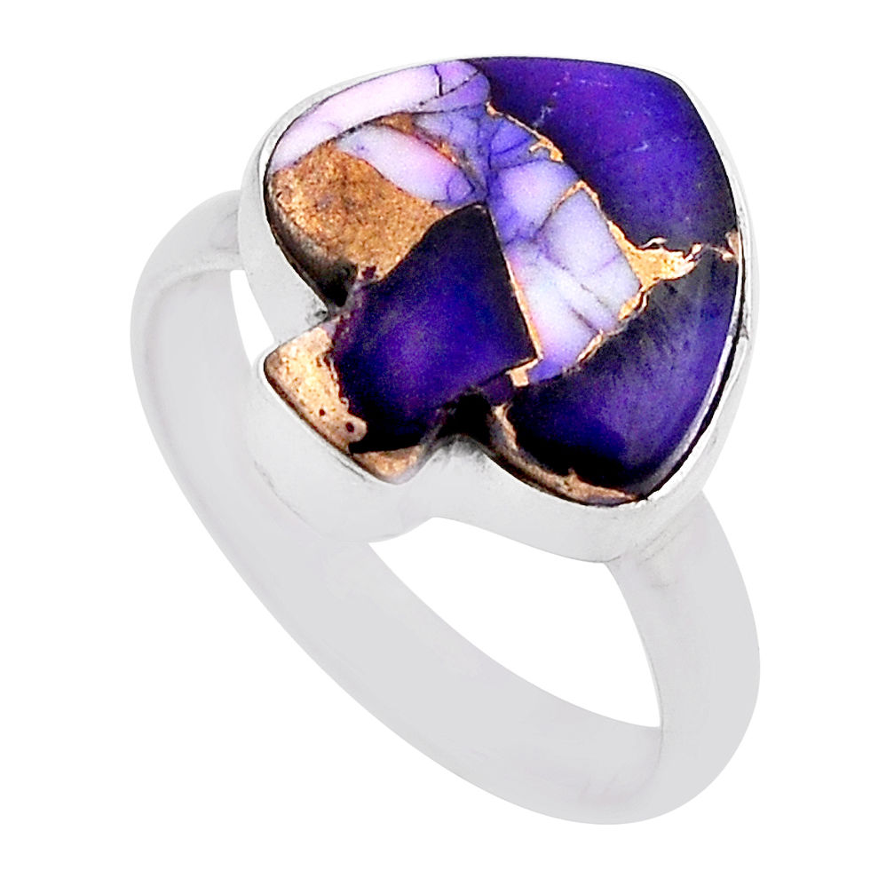 6.85cts dahlia rose violet 925 sterling silver heart ring jewelry size 8 n26616