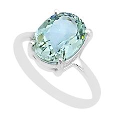 3.98cts faceted natural feldspar 925 sterling silver ring jewelry size 7 y1948
