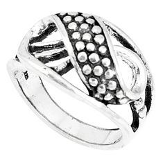 5.02gms indonesian bali style solid 925 plain silver ring size 5.5 c25871