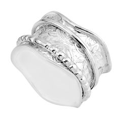 6.02gms indonesian bali style solid 925 silver band ring jewelry size 6 y52764