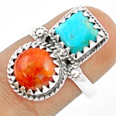 Clearance Sale- 8.26cts mojave turquoise arizona mohave turquoise 925 silver ring size 7 u29161