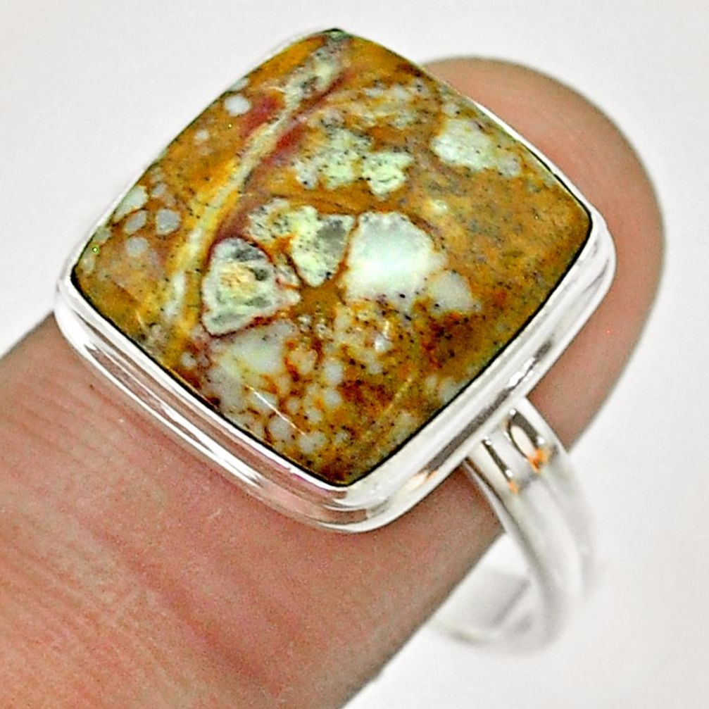 13.41cts natural bronze wild horse magnesite 925 silver ring size 11 t54287