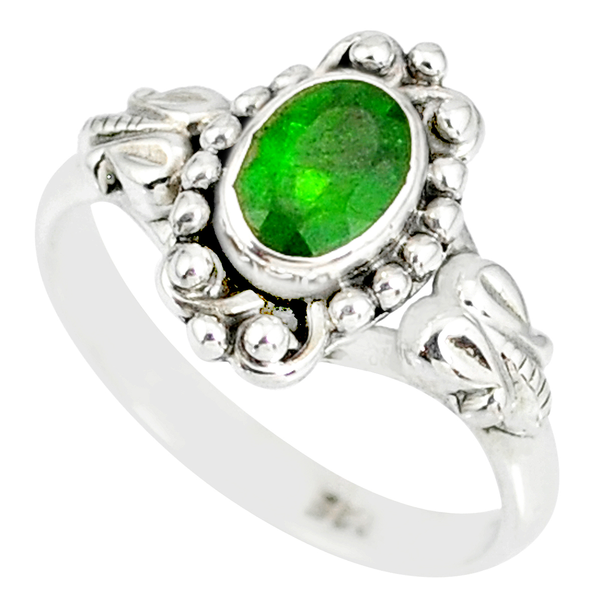 Details about   Chrome Diopside Gemstone Jewelry Rose Color 925 Sterling Silver Ring 