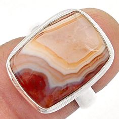 9.95cts natural honey botswana agate 925 sterling silver ring size 5 u59936